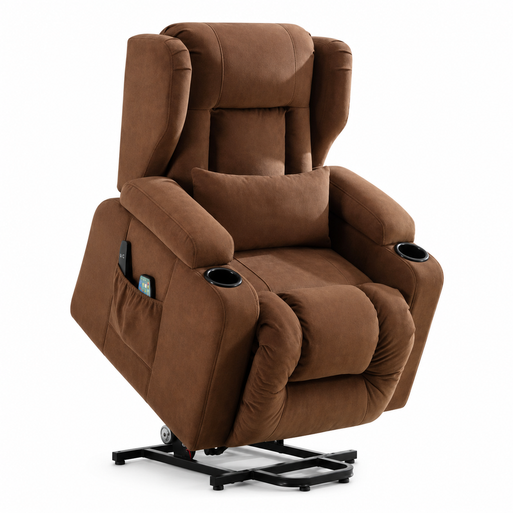 Fauteuil Relax Releveur Électrique Massant et Chauffant – Aide à la Position Debout