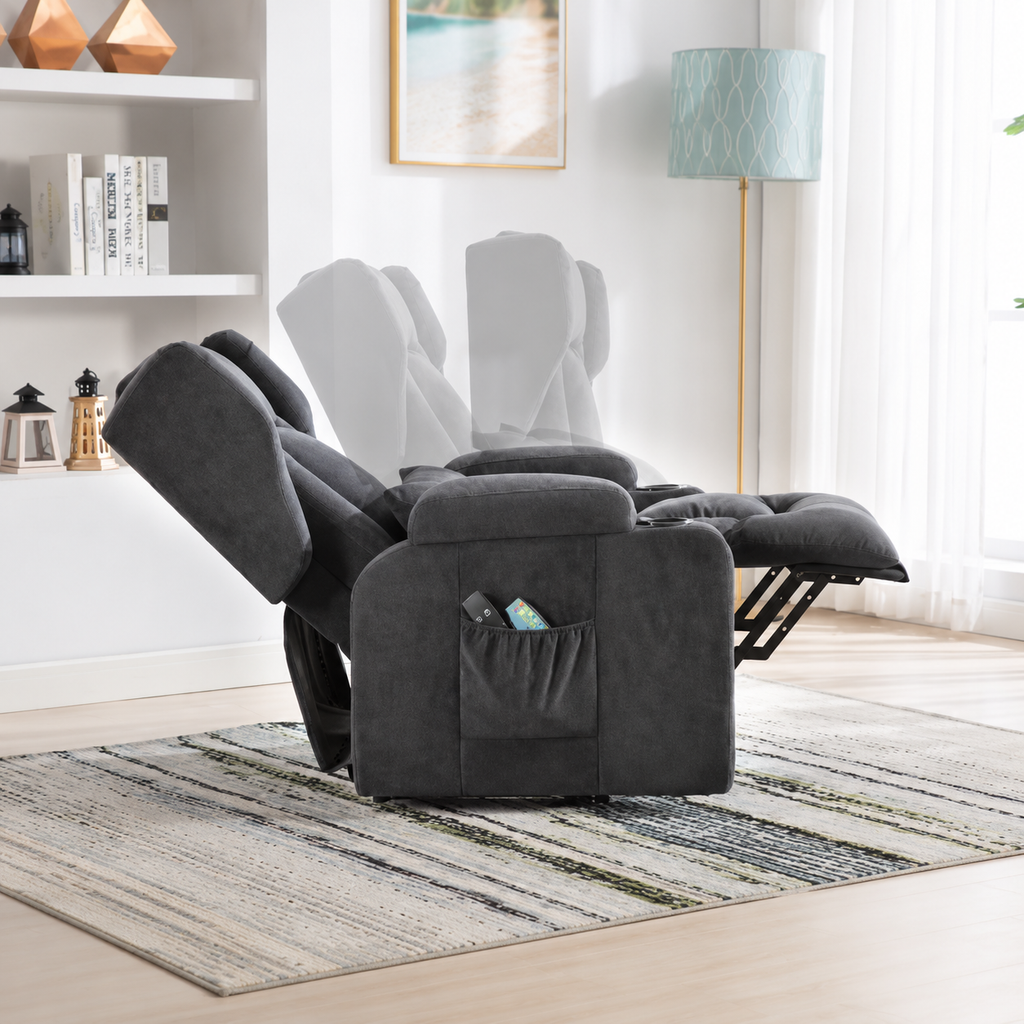 Fauteuil Relax Releveur Électrique Massant et Chauffant – Aide à la Position Debout
