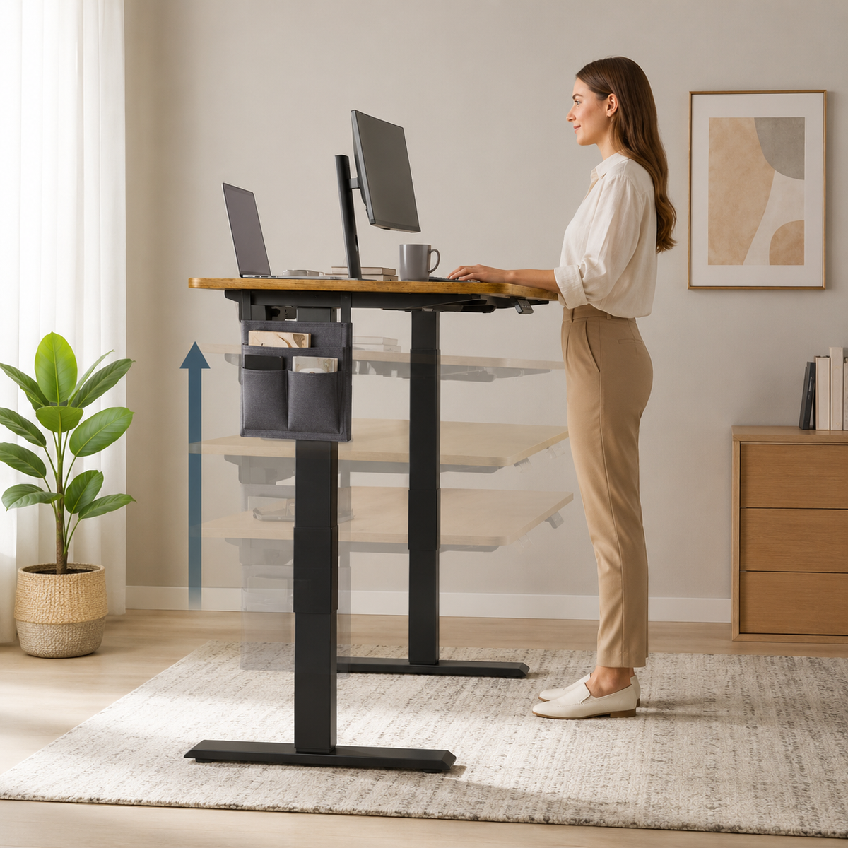 Bureau Électrique Réglable XL