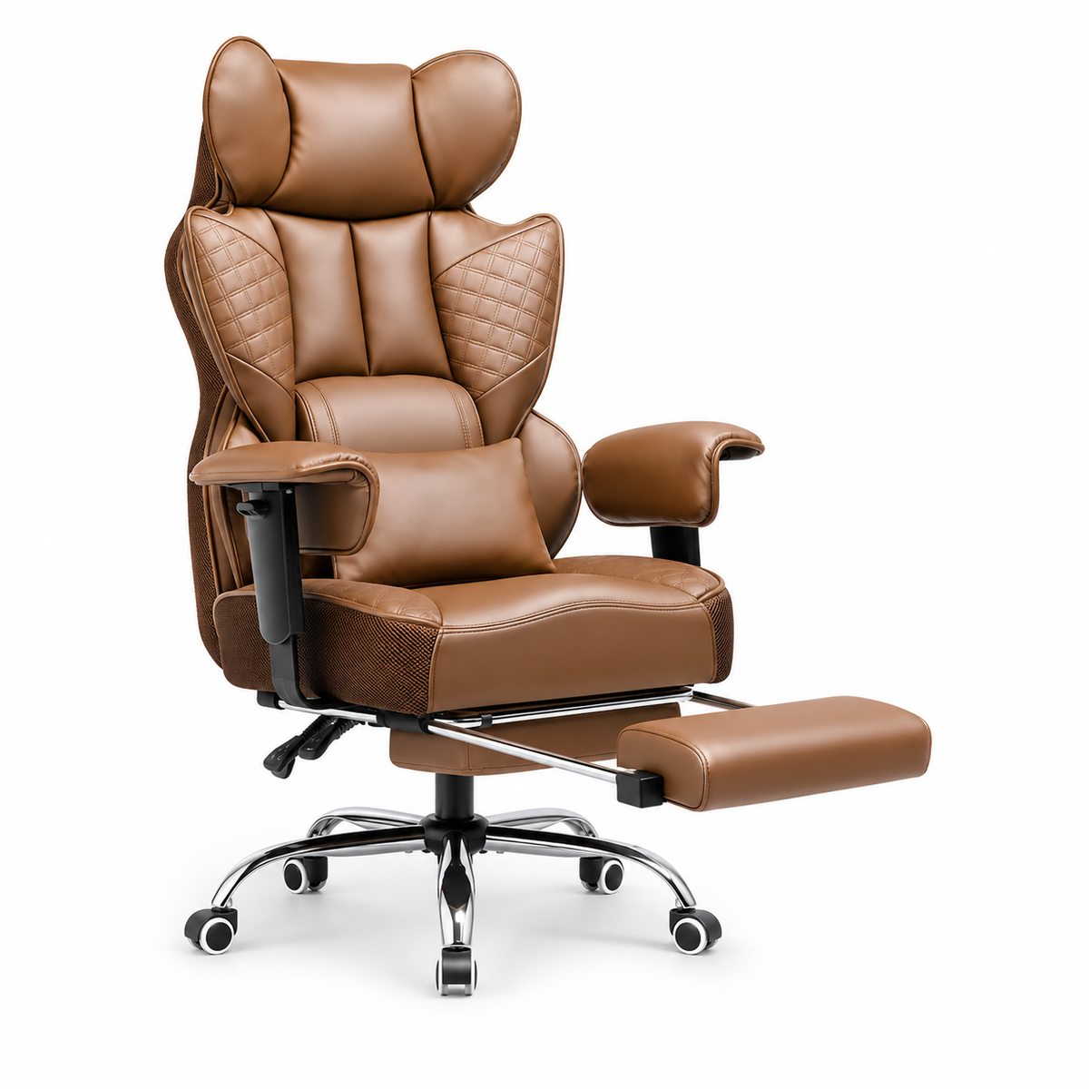 Chaise Gaming Ergonomique Large avec Accoudoirs Réglables et Support Lombaire à Ressorts